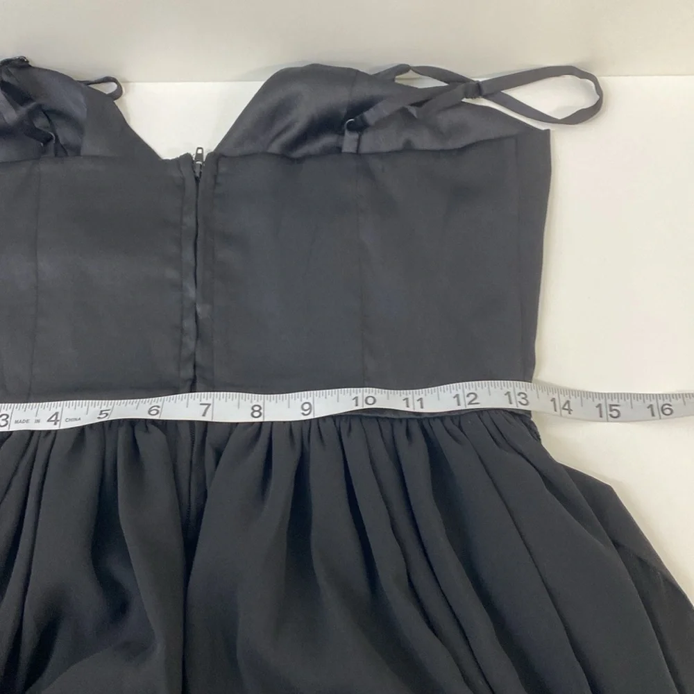 Modcloth Evening Gown Maxi Spaghetti Strap  Bridesmaids Black Tie Women's - Picture 13 of 14